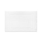 Grand Royal Bath Mat, Cotton Double Frame Border, 21x32, 9.5 lbs/dz, White